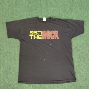 VINTAGE 95.7 The Rock Radio Station Promo T Shirt Size XL